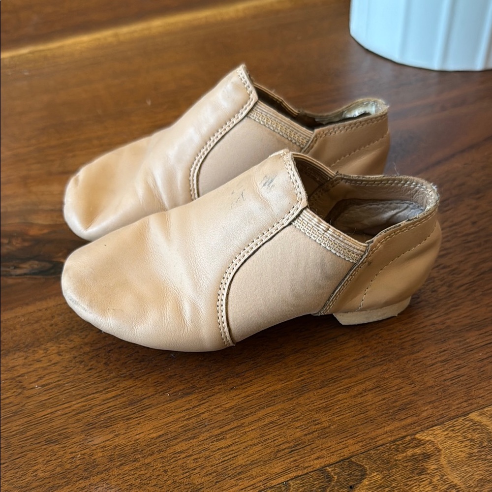 Tan Leather dance shoes Slip-On Shoes